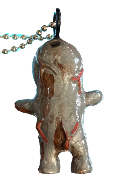 Dehara Menta Kun x Lulubell Toy x AEQEA Crypto Toxic Token Custom Resin Pendant Art Toy Necklace Figure