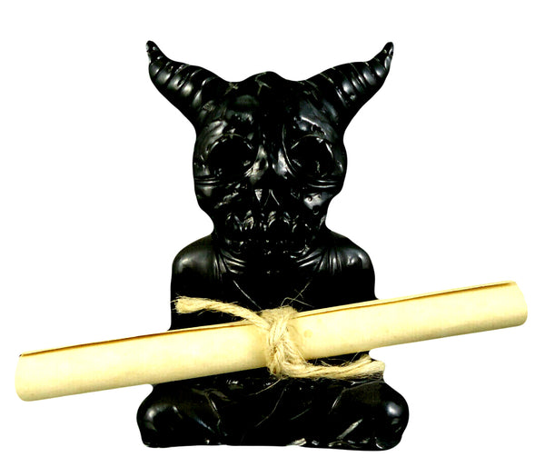 Devils Head Production Alavaka Sofubi 1st Release Black Blank Sofvi Apalala Toy Mafia Exclusive Soft Vinyl Figure