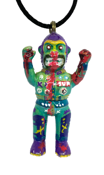 Neo Gorilla Iluilu X AEQEA Custom Kaijuwelry Pendant NeoSup Necklace Vinyl Artist Gacha Sofubi