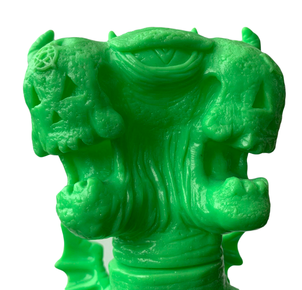 Frank Mysterio Antichristo 666 Sofubi Lime Green Blank Unpainted Soft Vinyl Art Toy
