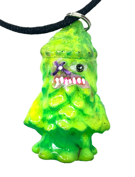 Acid Melt Custom Gargamel Conifas Sofubi Pendant Nazo-Gacha Micro Figure w/ GID by AEQEA