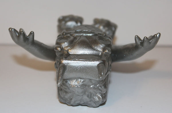 Gargame Smogun Mini Sofvi Silver Lame Unpainted Glitter Kaiju Sofubi Vinyl Figure Designer Art Toy