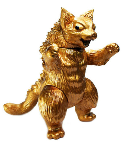 Max Toy King Negora Kaiju Cat Sofubi Rare Gold Version Kaijin Flabslab Exclusive Designer Toy