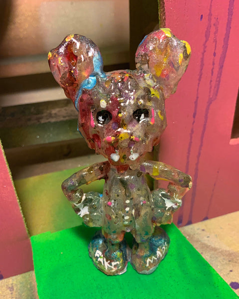 ICKY RAT Bubblegum Fucboi AEQEA Custom Artist Figure Resin Art Toy with Hand-Painted Cardback