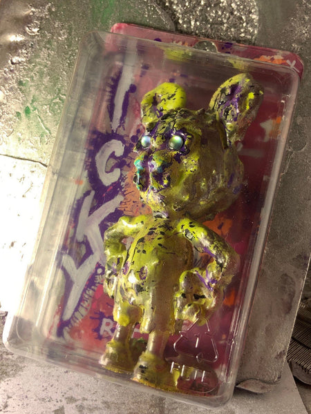 ICKY RAT McDownlow AEQEA Custom Artist Figure Resin Art Toy with Hand-Painted Cardback