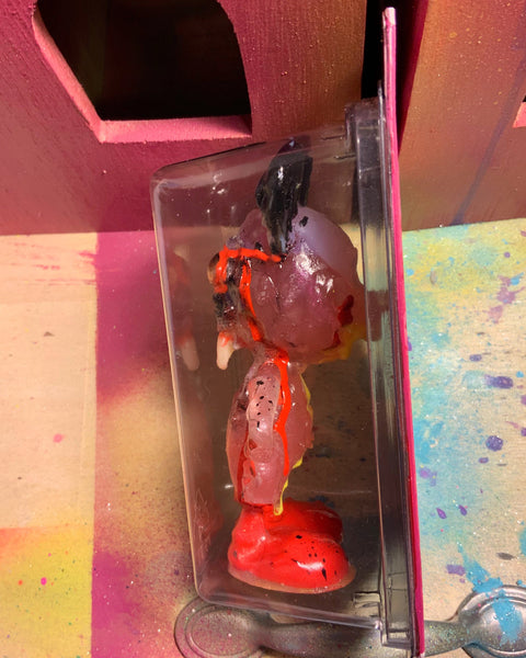 ICKY RAT Super Nerd AEQEA Custom Artist Figure Resin Art Toy with Hand-Painted Cardback