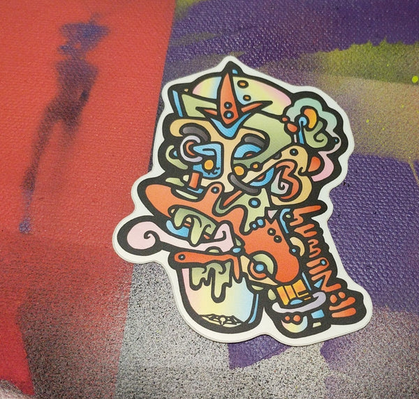 AEQEA Bug Tongue Abstract Sticker