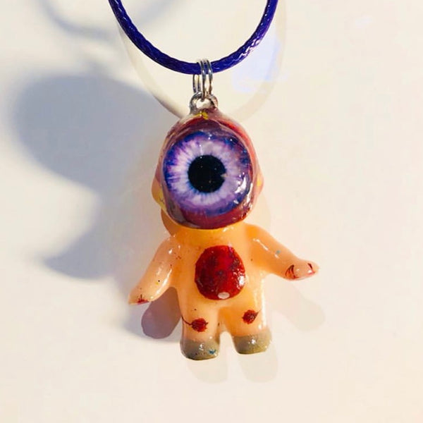 AEQEA Kaijuwelry Kewp-Eye Custom Kewpie Sofubi Pendant Sofubling Necklace