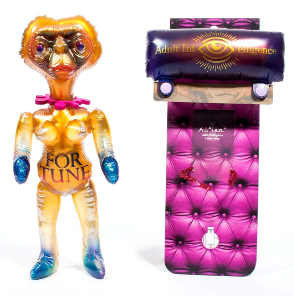 Kikkake Toy Iron ET Fortune Sofubi A.I.E.I.N Adult Intelligence Alien Soft Vinyl Designer Toy Japan