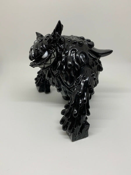 Magman Monster Sofubi Kaiju For Grownups Black Metallic Wonderwall Touma Limited Edition Sofvi Designer Toy