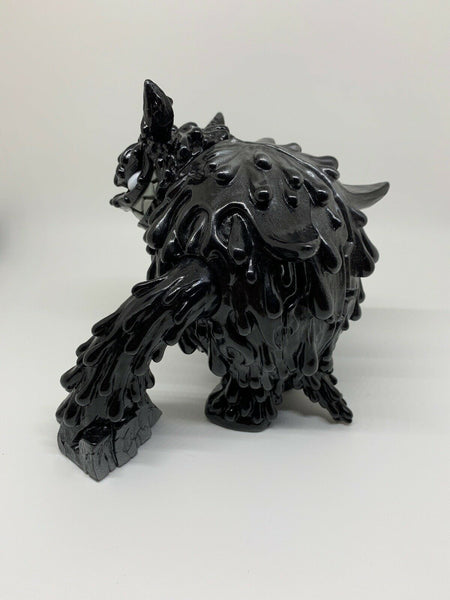 Magman Monster Sofubi Kaiju For Grownups Black Metallic Wonderwall Touma Limited Edition Sofvi Designer Toy