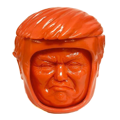 Make America Play Thing Lil' Prezzy Head Changing Sofubi Cheetoh Colorway Soft Vinyl Designer Toy Figure.jpg