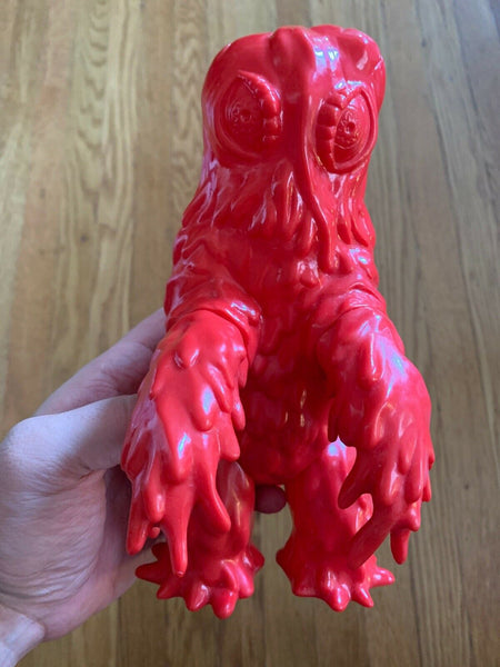 Marusan Hedorah Smog Monster Retro Sofubi Unpainted Red Sofvi Godzilla Kaiju Soft Vinyl Figure