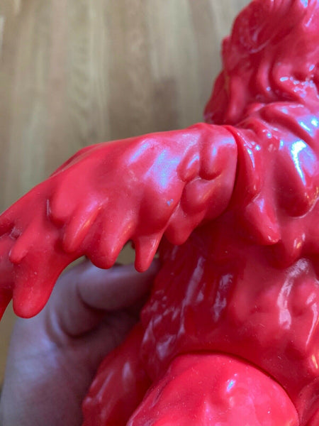 Marusan Hedorah Smog Monster Retro Sofubi Unpainted Red Sofvi Godzilla Kaiju Soft Vinyl Figure