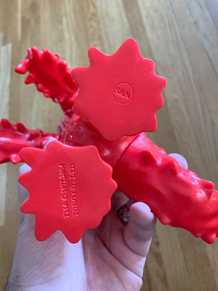 Marusan Hedorah Smog Monster Retro Sofubi Unpainted Red Sofvi Godzilla Kaiju Soft Vinyl Figure