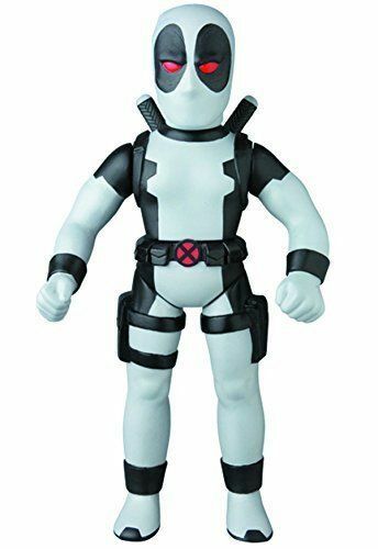 Medicom Marvel Retro Deadpool Sofubi Grey X-Force Comic Version Action Figure
