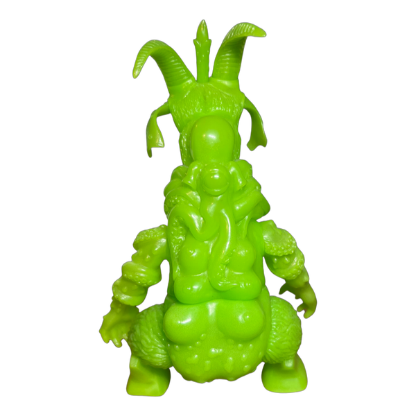 Metacrypt Shub Zeroth Sofubi Baphomet Figure Sofvi Kaiju Unpainted Slime Green Soft Vinyl