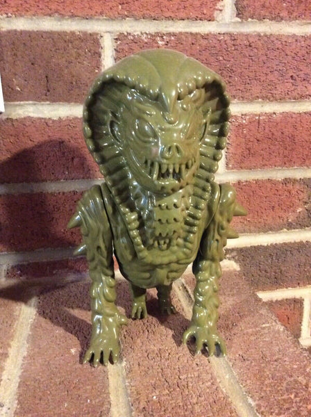 Michael Skattum Draculazer Serpentoid Sofubi Unpainted Army Green Soft Vinyl Blank Designer Toy Figure