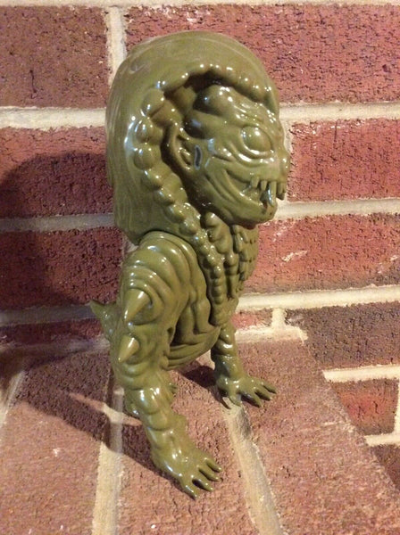 Michael Skattum Draculazer Serpentoid Sofubi Unpainted Army Green Soft Vinyl Blank Designer Toy Figure