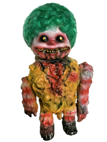 Monstro Primitivo Custom Frank Mysterio McClown Sofubi 1 of 1 Mexafubi Soft Vinyl Art Toy Figure