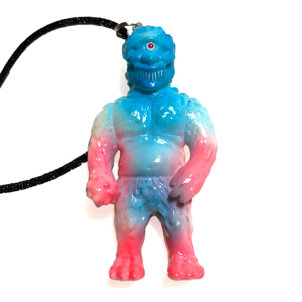 MVH Ollie VAG Custom Sofubi Pendant Vinyl Artist Gacha Necklace (Pink/Blue)
