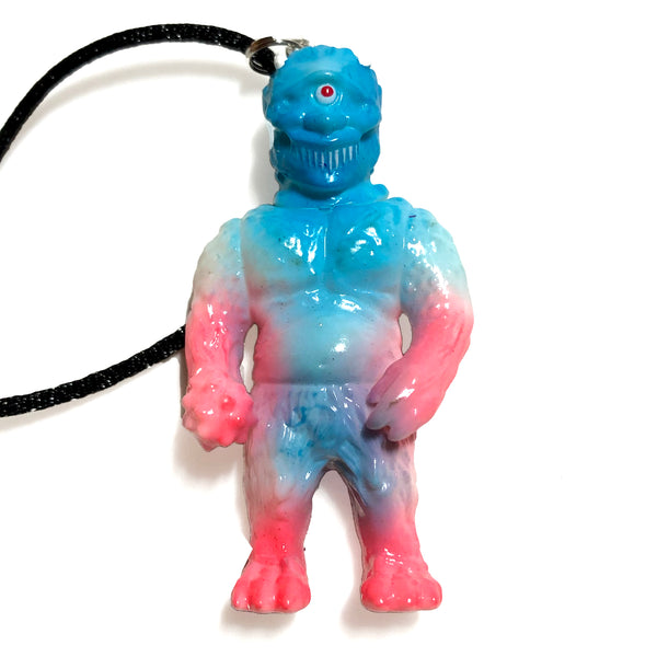 MVH Ollie VAG Custom Sofubi Pendant Vinyl Artist Gacha Necklace (Pink/Blue)