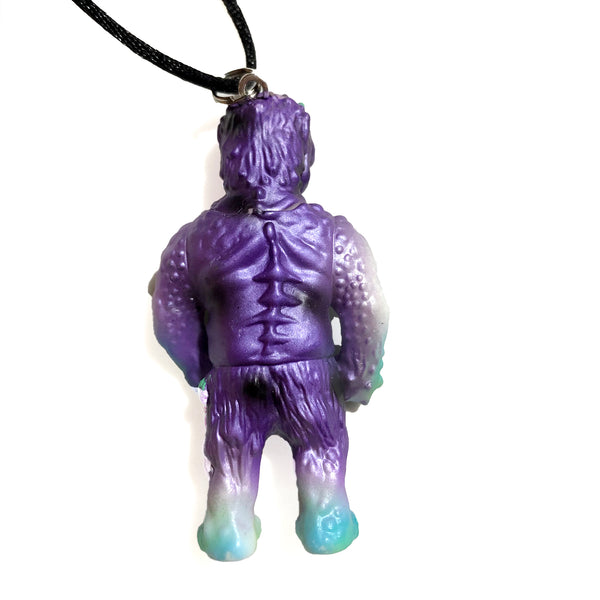 MVH Ollie VAG Vinyl Artist Gacha Necklace Custom Sofubi Pendant (Purple/Turquoise)