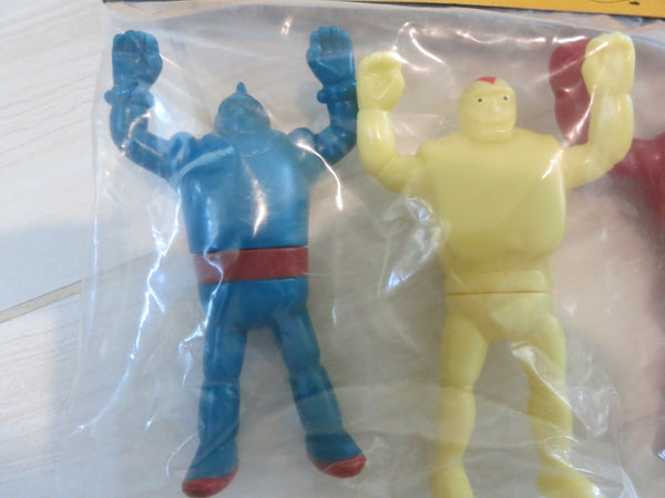 Pilot Ace Tetsujin 28 Retro Gigantor, Iron Man, Bacchus / Fire III Monster B Set Retro Mini Sofubi Soft Vinyl Action Figure
