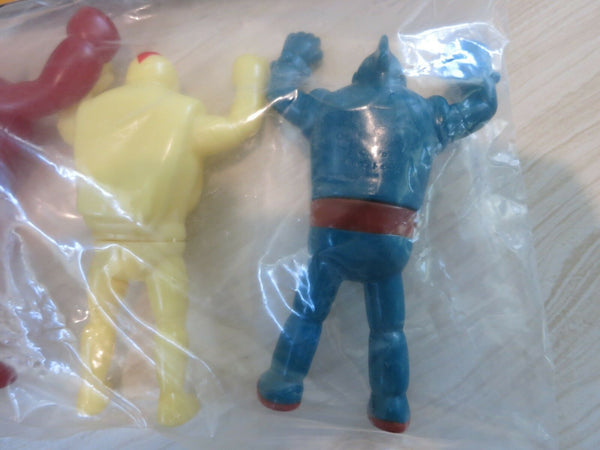 Pilot Ace Tetsujin 28 Retro Gigantor, Iron Man, Bacchus / Fire III Monster B Set Retro Mini Sofubi Soft Vinyl Action Figure