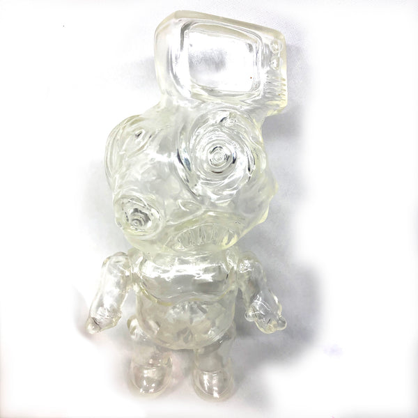 Phobia Toys tV HeAd Sofubi Clear Translucent Binbizii Soft Vinyl Designer Toy Figure