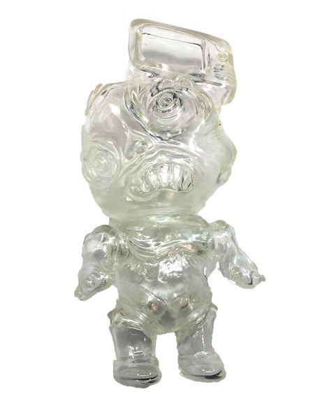 Phobia Toys tV HeAd Sofubi Clear Translucent Binbizii Soft Vinyl Designer Toy Figure