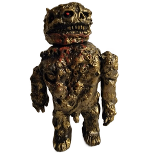 Frank Mysterio Primitivo Custom Horror Monster Sofubi Soft Vinyl Gold Painted Figure