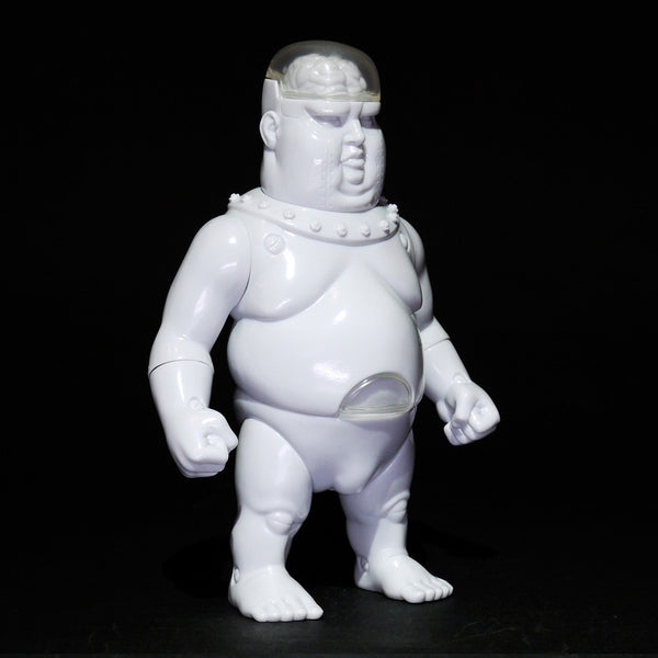 Restore Iron Meat Sofubi White Unpainted Blank Soft Vinyl Cyborg Designer Awe Toy Osaka