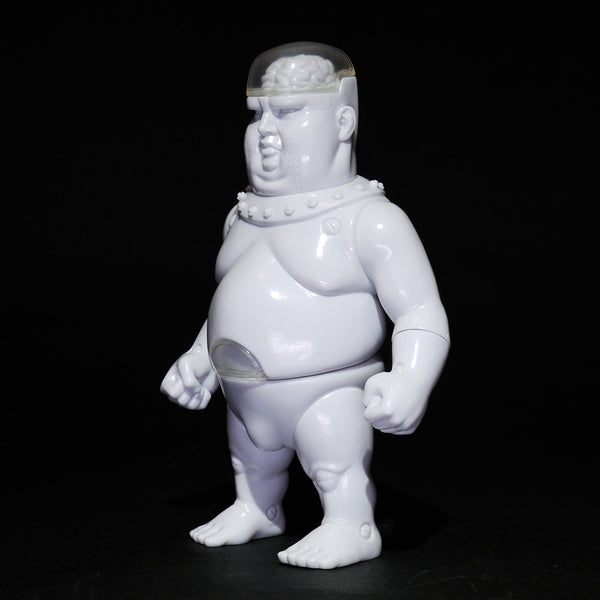 Restore Iron Meat Sofubi White Unpainted Blank Soft Vinyl Cyborg Designer Awe Toy Osaka