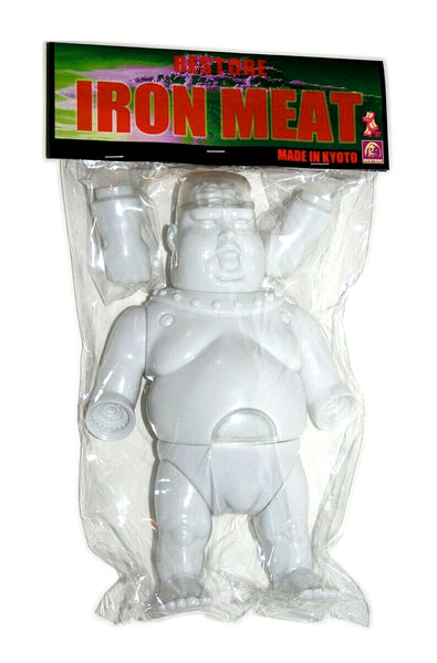 Restore Iron Meat Sofubi White Unpainted Blank Soft Vinyl Cyborg Designer Awe Toy Osaka