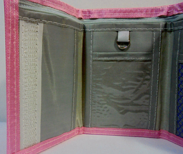 Retro Snoopy Wallet Vintage Peanuts Japan Sanrio Keroppi 5'' Pink Billfold w/ Zipper