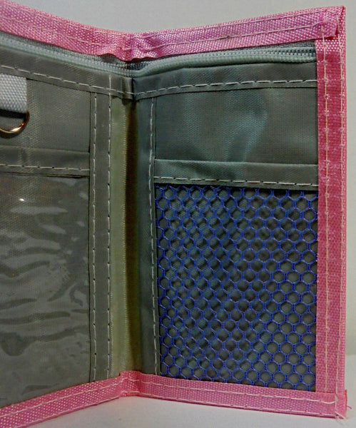 Retro Snoopy Wallet Vintage Peanuts Japan Sanrio Keroppi 5'' Pink Billfold w/ Zipper