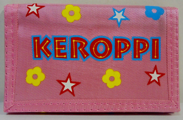 Retro Snoopy Wallet Vintage Peanuts Japan Sanrio Keroppi 5'' Pink Billfold w/ Zipper