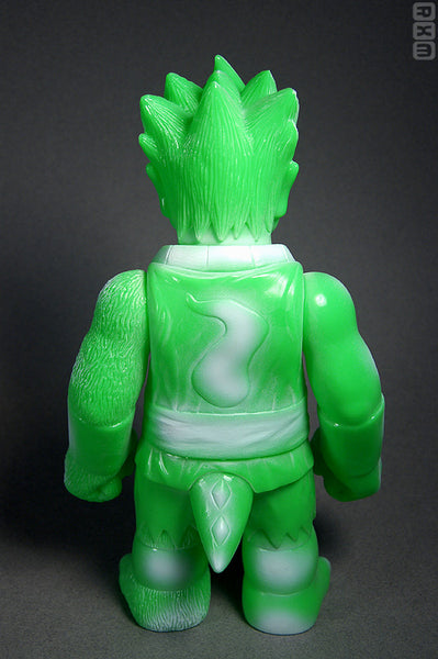 RealxHead ShintoSan Secret WHF Sofubi White Spray on Green Soft Vinyl Figure Designer Toy