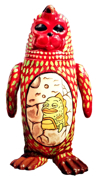 Sealmon Sofubi w/ Brunga Painting Soft Vinyl Designer Art Toy by Montoz Studio Korea