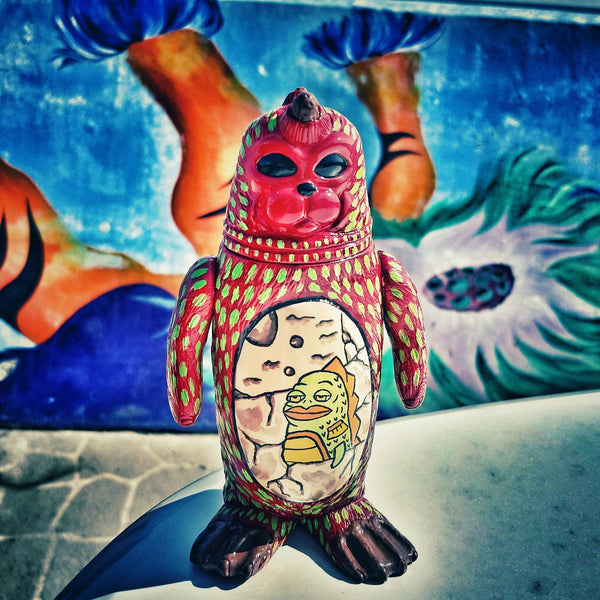 Sealmon Sofubi w/ Brunga Painting Soft Vinyl Designer Art Toy by Montoz Studio Korea