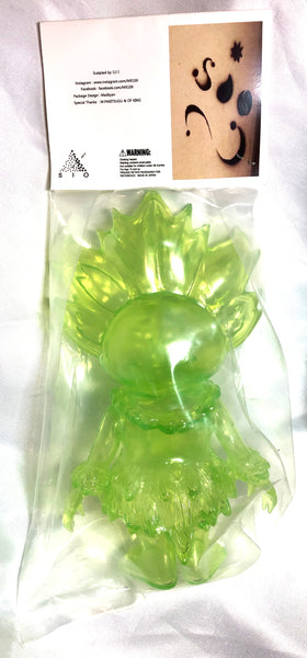 SIO Maharaja Sofubi Kaiju Rare Angel Abby Clear Green Blank Unpainted Designer Toy Figure