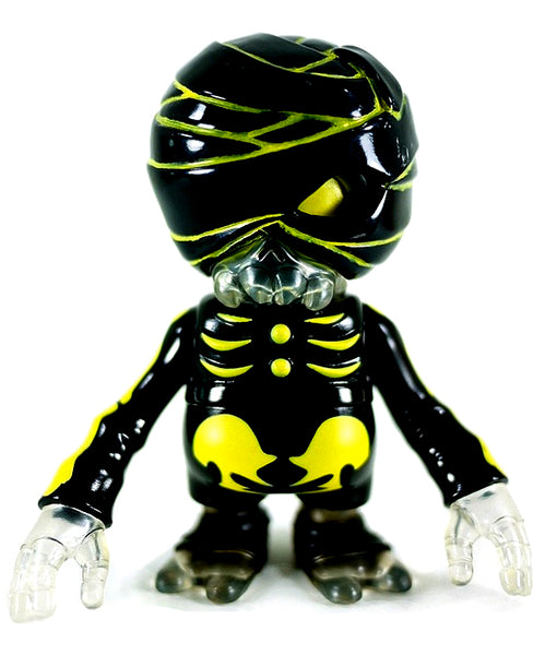 Secret Base Damage Brain Neon Yellow Black Mummy Sofubi Fan Club Exclusive