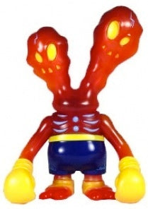 Secret Base Ghostfighter Anniversary Red Translucent Sofubi Soft Vinyl Super7 Designer Toy Figure