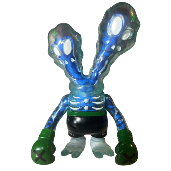 Secret Base Ghostfighter Clear Blue Sofubi Blue Inner Plush Super7 Designer Toy Figure