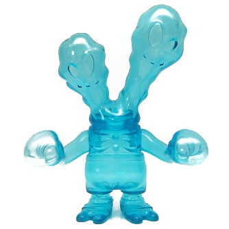 Secret Base Ghostfighter Rainy Day Clear Blue Translucent Sofubi Soft Vinyl Super7 Designer Toy Figure