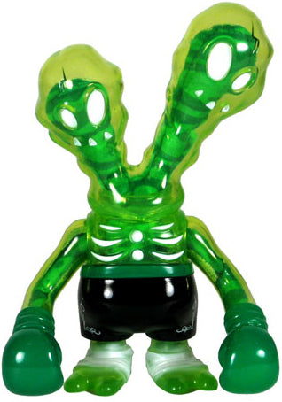 Secret Base Ghostfighter St. Patrick's Day Clear Green Sofubi Inner Plush Super7 Designer Toy Figure