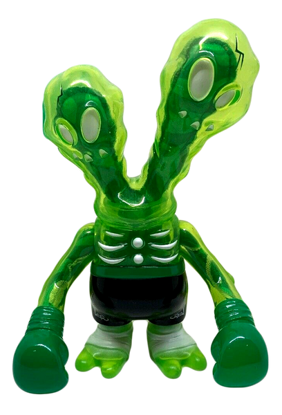 Secret Base Ghostfighter St. Patrick's Day Clear Green Sofubi Inner Plush Super7 Designer Toy Figure