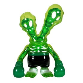 Secret Base Ghostfighter St. Patrick's Day Clear Green Sofubi Inner Plush Super7 Designer Toy Figure