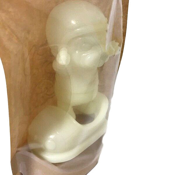 Mitt Bumper Racer Glow in the Dark 6 28 Bulldog Sofubi Vinyl Figure